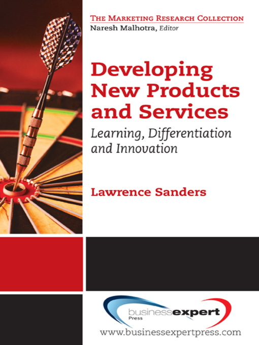 Title details for Developing New Products and Services by Lawrence Sanders - Available